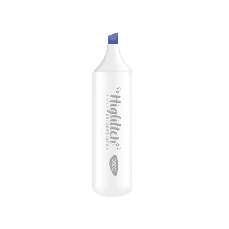 Marker evidentiator, glitter, albastru, DACO